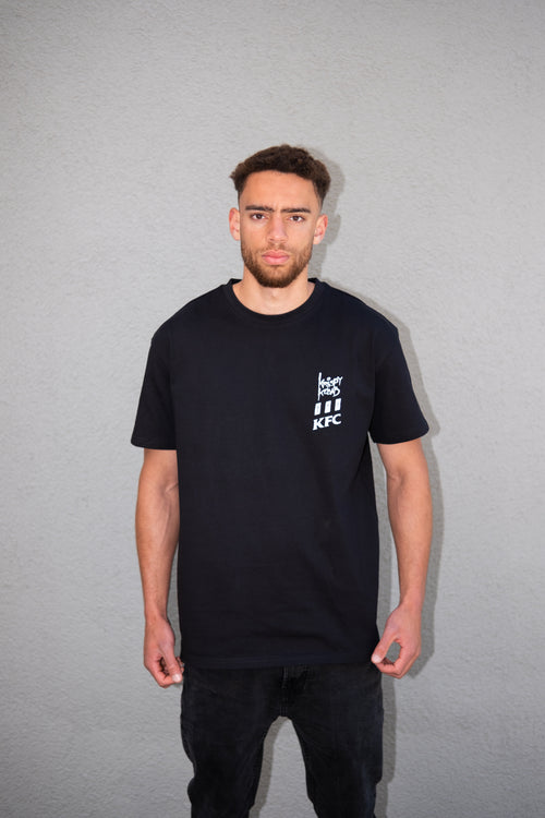 "KRISPY KEBAB X KFC" Oversized Shirt – Black